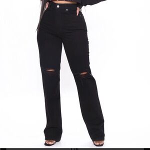 NWT - Fashion Nova Distressed Jeans